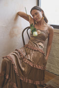 Colette Tiered Silk Gown